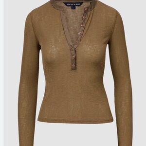 Veronica Beard Brown Button-Down Shirt NWT